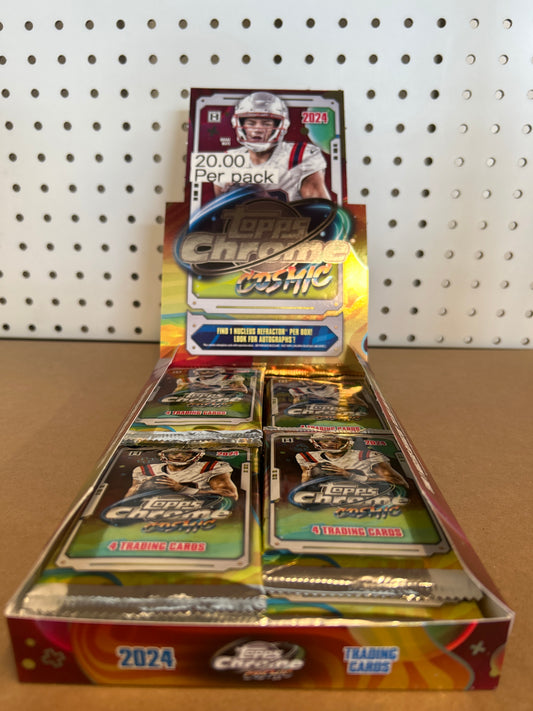 2024 cosmic chrome football hobby pack