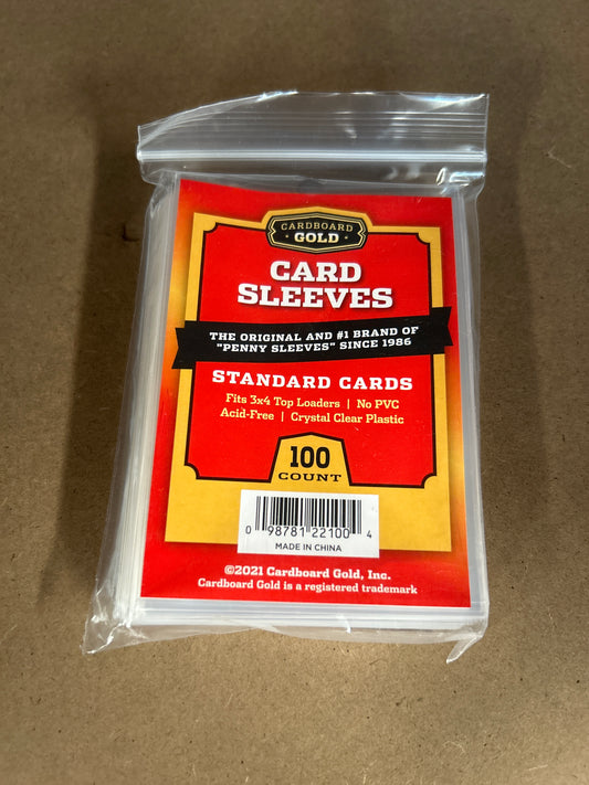 Cardboard gold standard card sleeves